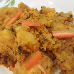 A picture of Sweet potatoes and yam porriage.