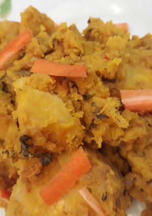 A picture of Sweet potatoes and yam porriage.