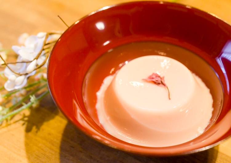 Step-by-Step Guide to Make Quick Cherry blossom pudding