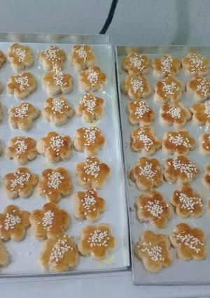 Foto resep Kue kering kacang wijen