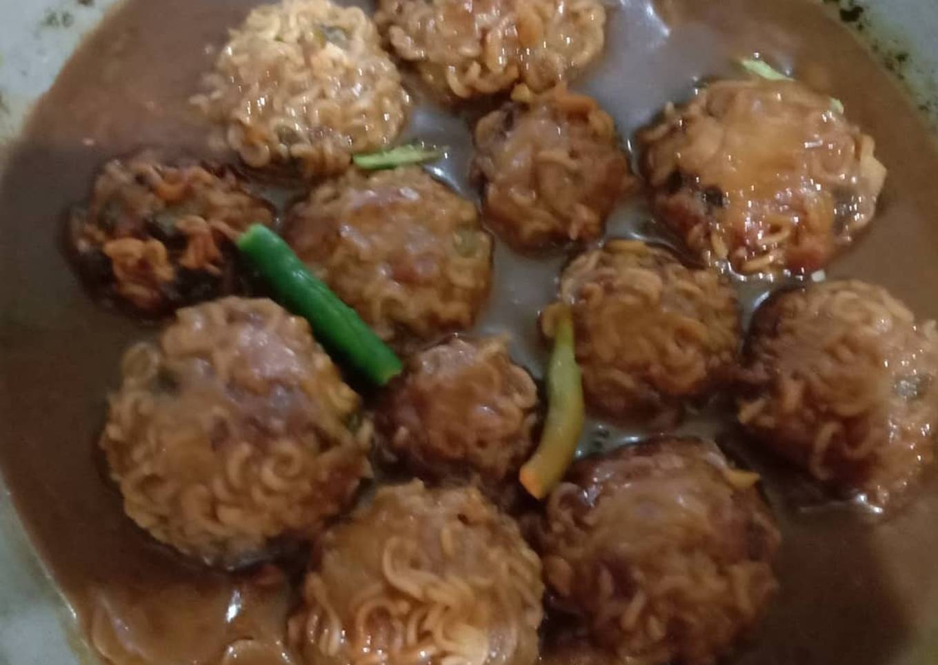 Maggi Manchurian Ball/Gravy