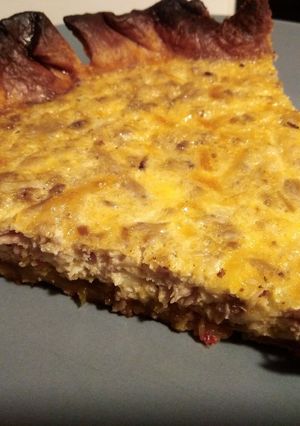 Foto principal de Quiche de atún y mermelada de pimientos