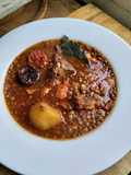Lentejas estofadas con costillas de cerdo (instant pot)