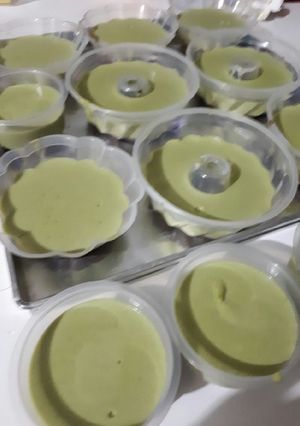 Foto resep 23.Puding Macha Latte #ketopad #bikinramadanberkesan