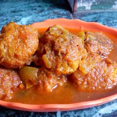Kaddu ka kofta A picture of Kaddu ka kofta.