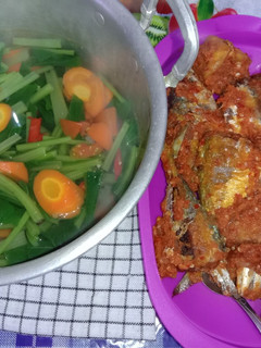 Foto resep Sayur bening + balado campur campur