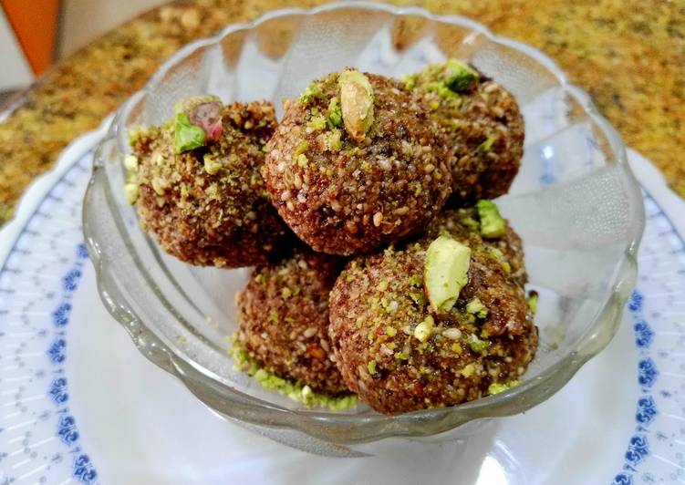 Recipe of Ultimate Sesame seeds and dry fruit laddo