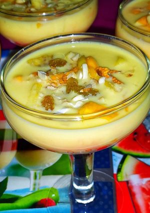 A picture of Mango Custard #Summer special.