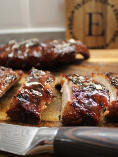 A picture of Sous Vide Reverse Sear BBQ Baby Back Ribs.