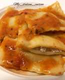 Shrimp and Ricotta Ravioli with Fresh Cherry Tomato Sauce