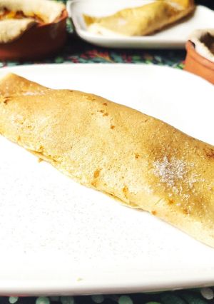 Une photo de ⭐⭐Strudel façon pancake roulé