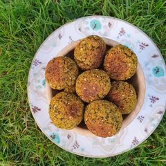 A picture of Baked Falafels.