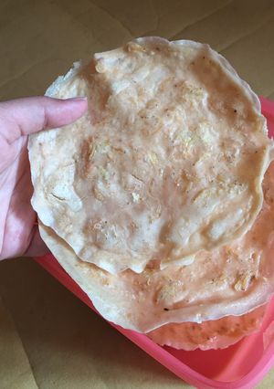 Foto resep Rempeyek rebon tanpa cetakan simple