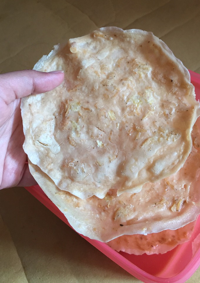 Foto resep Rempeyek rebon tanpa cetakan simple