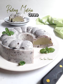 Foto resep Puding matcha oreo