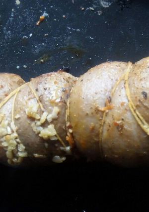 Una foto de Matambre arrollado en olla Essen