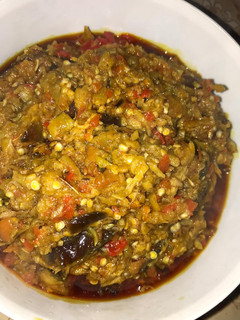 A picture of Title :Garden egg sauce.