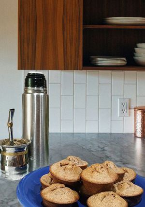 Una foto de Muffins de banana y cacao SIN TACC