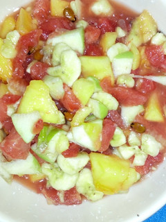 Fruit salad ainihin hoton girkin