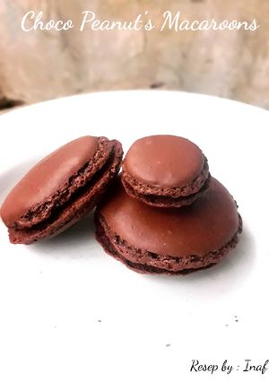 Foto resep Macaroon Kacang Coklat/Makaron tanpa tepung almond