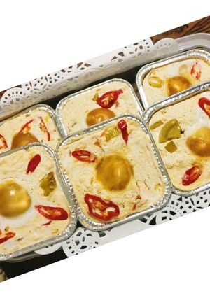Foto resep Botok Telur Asin Bumbu Iris Praktis ✅
