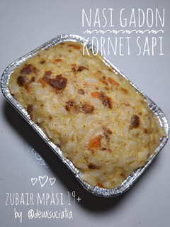 Foto resep Mpasi Series - Nasi Gadon Kornet Sapi