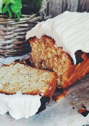 Une photo de Cake citron chocolat blanc