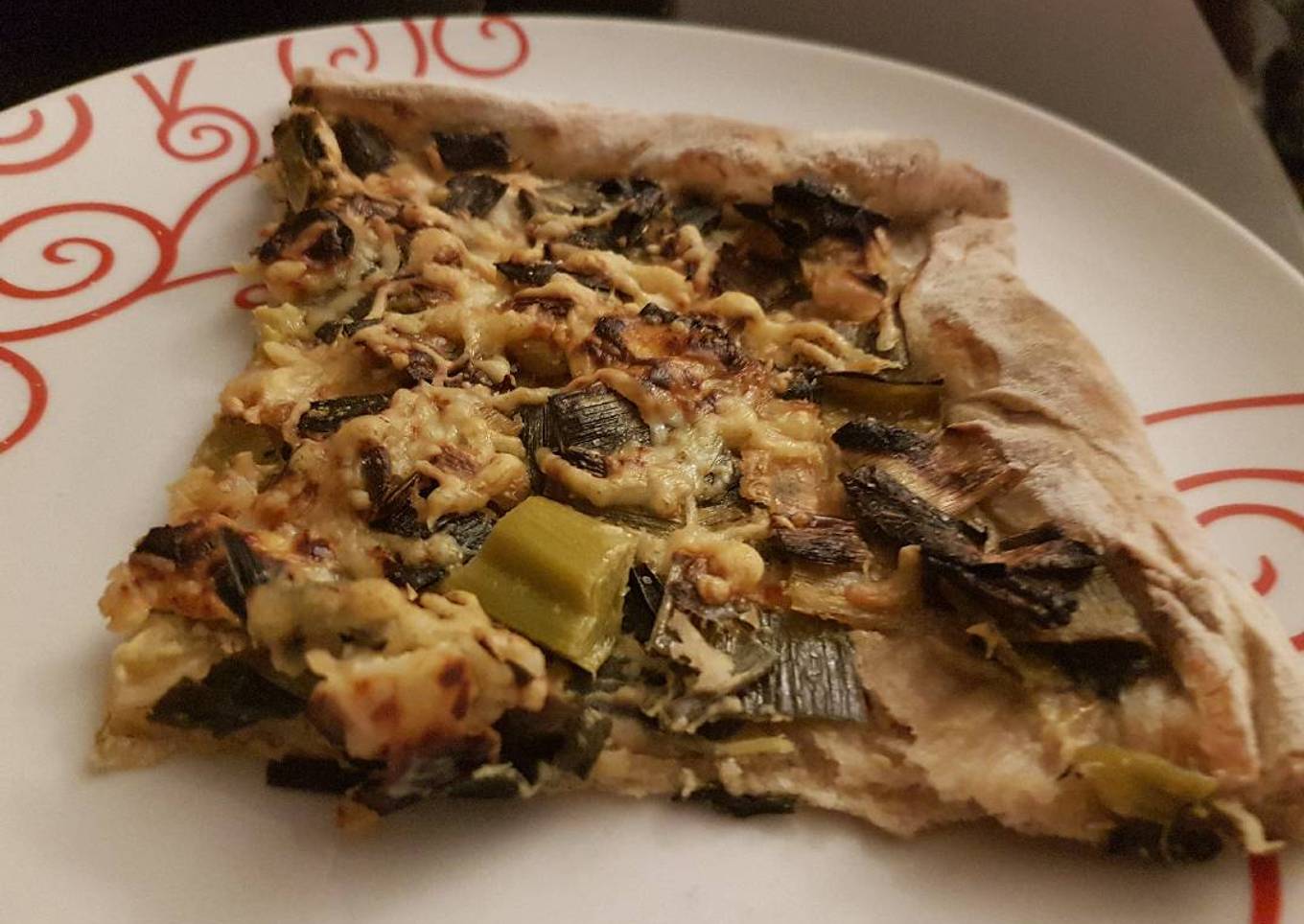 Pizza poireaux brebis