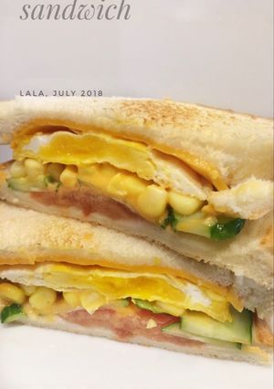 Foto resep Simple sandwich