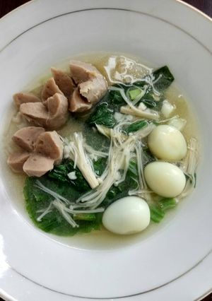 Foto resep Sup Bakso Enoki - Bumbu Jahe