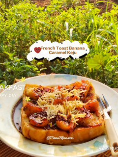 Foto resep French Toast Banana Caramel Keju