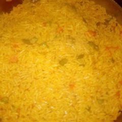 A picture of Butterd fryed rice.