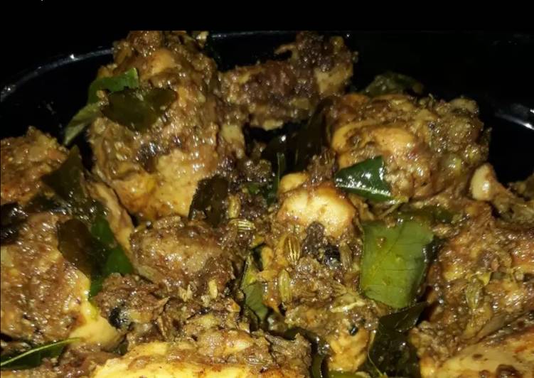 Recipe of Quick Chicken pepper fry Kerala style