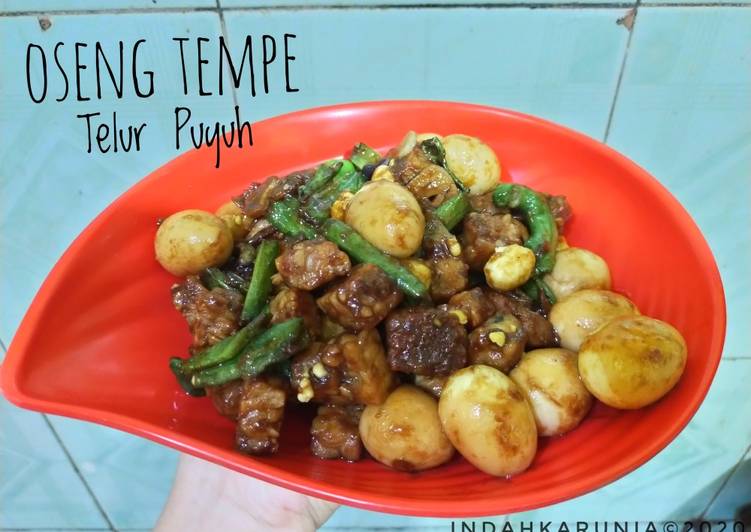 Oseng Tempe Telur Puyuh