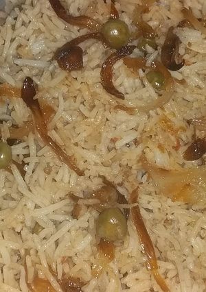 A picture of Matar Chawal Pulao #CookpadApp.
