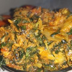 A picture of Aaloo methi.