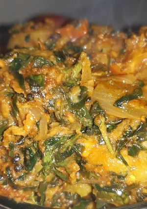 A picture of Aaloo methi.