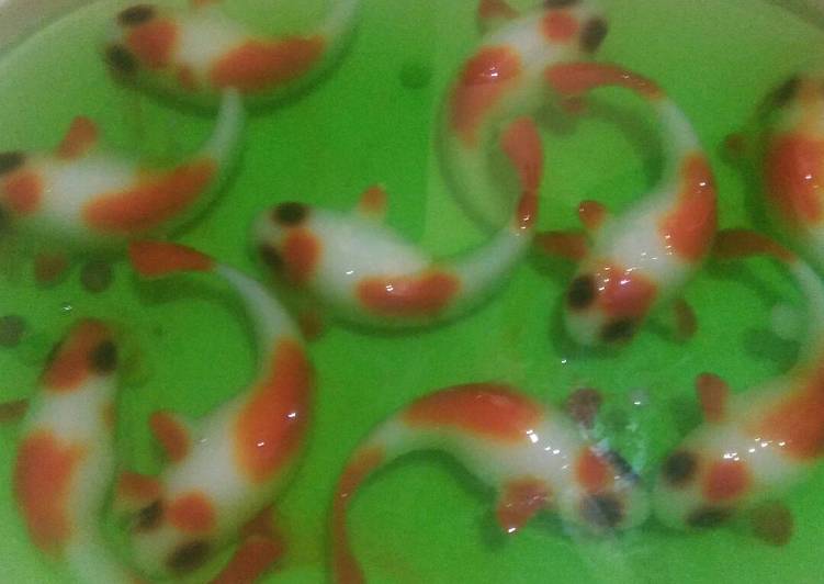 Olahan Puding ikan koi | Cara Masak Puding ikan koi Yang Mudah Dan Praktis