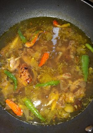 Foto resep Ayam kuah kuning Asem