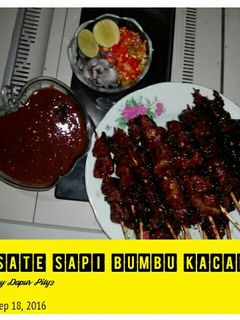 Foto resep Sate Sapi Bumbu Kacang