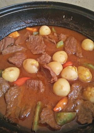 Foto resep Semur Daging Telur Puyuh