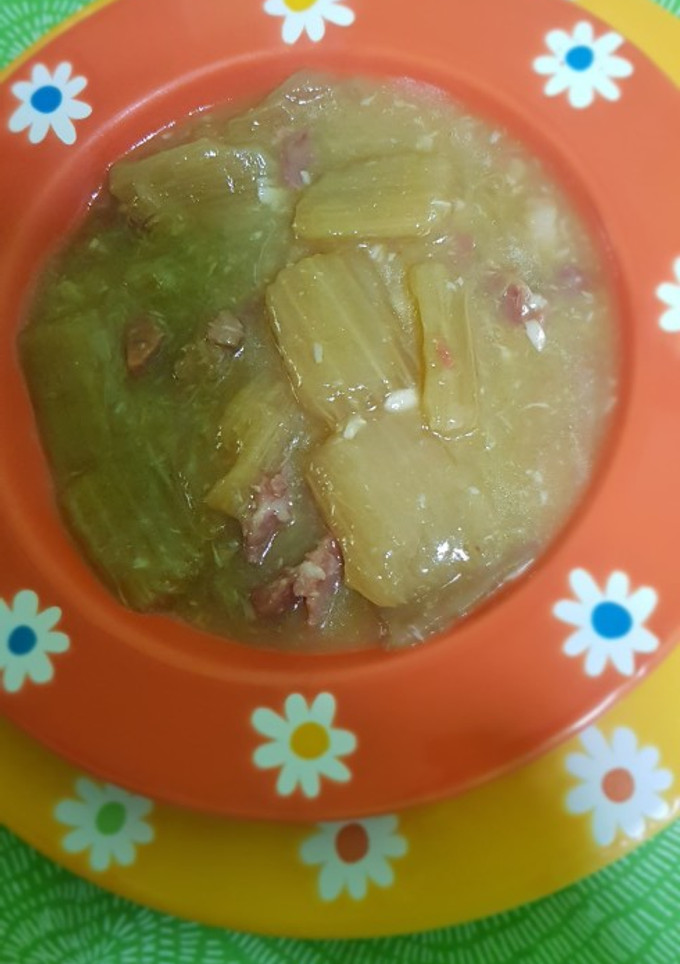 Una foto de Cardo natural con jamón