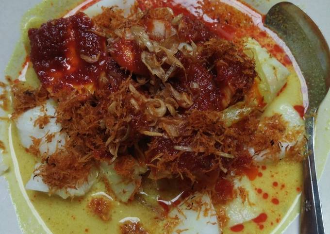 Resep: Lontong Sayur Masak Habang Simpel