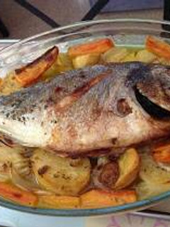 Una foto de Dorada al horno