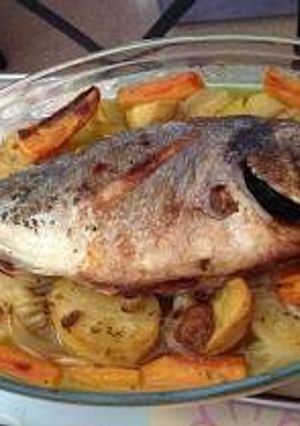 Una foto de Dorada al horno