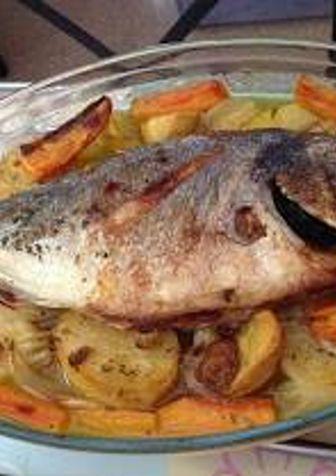 Una foto de Dorada al horno