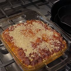 A picture of Jamaican Jerk Smoked Mac & Cheese.