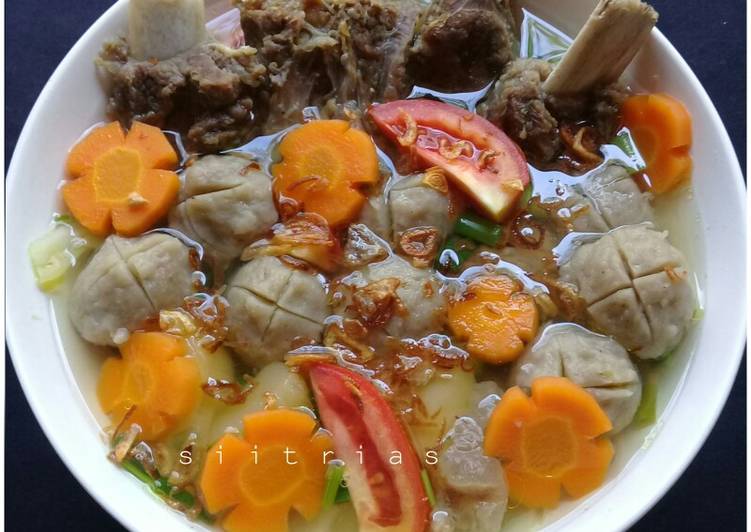 Sup Iga + Bakso Simple