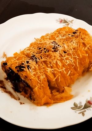 Foto resep Strudel pisang, Coklat, Keju