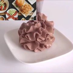 Chocolate condensed milk buttercream A picture of Chocolate condensed milk buttercream.